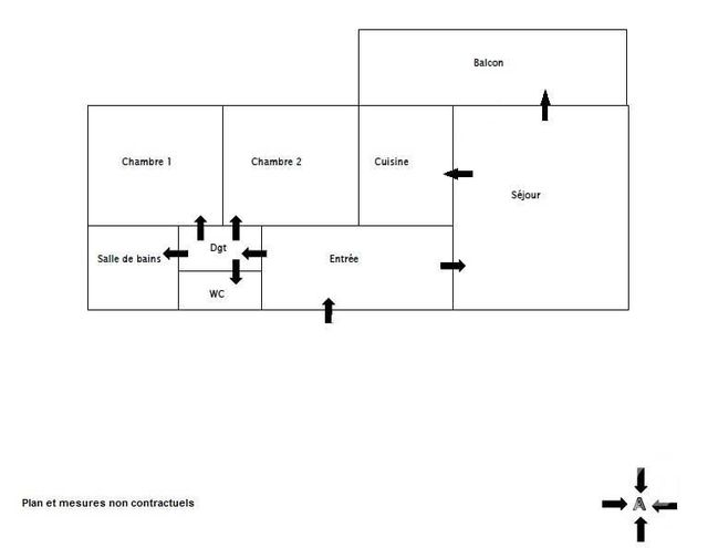 Appartement F3 à louer - 3 pièces - 60.0 m2 - VILLEURBANNE - 69 - RHONE-ALPES - Century 21 Grande Rue