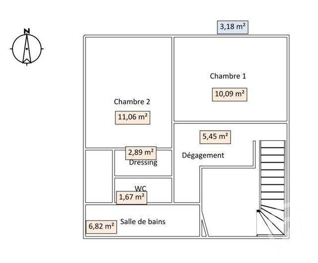 Appartement F3 à louer - 3 pièces - 73.23 m2 - LYON - 69008 - RHONE-ALPES - Century 21 Grande Rue