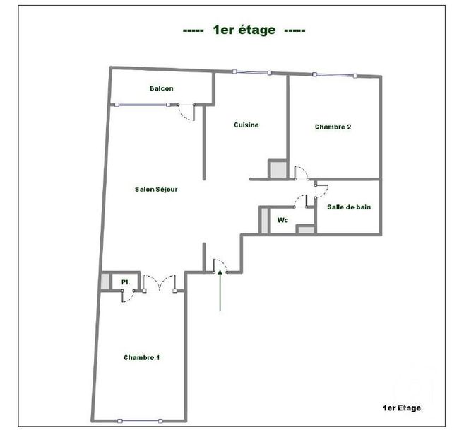 Appartement F3 à louer - 3 pièces - 62.15 m2 - VILLEURBANNE - 69 - RHONE-ALPES - Century 21 Grande Rue