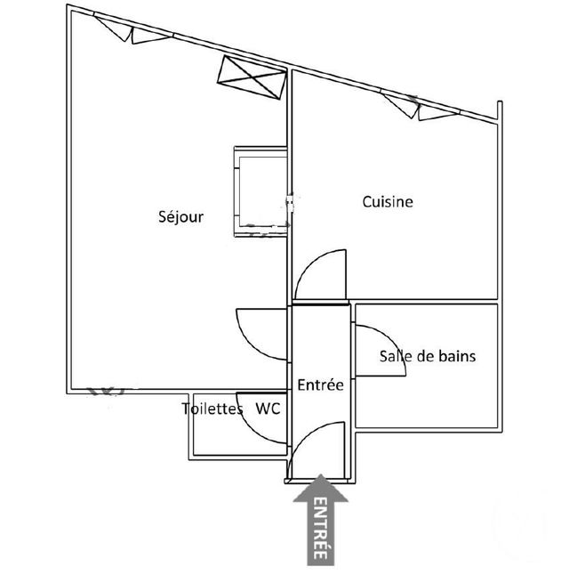 Appartement F1 à louer - 1 pièce - 36.31 m2 - VILLEURBANNE - 69 - RHONE-ALPES - Century 21 Grande Rue