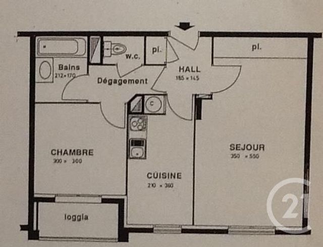 Appartement F2 à louer - 2 pièces - 48.35 m2 - LYON - 69003 - RHONE-ALPES - Century 21 Grande Rue